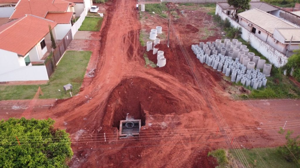 Contorno viário norte: drenagem avança em dois extremos