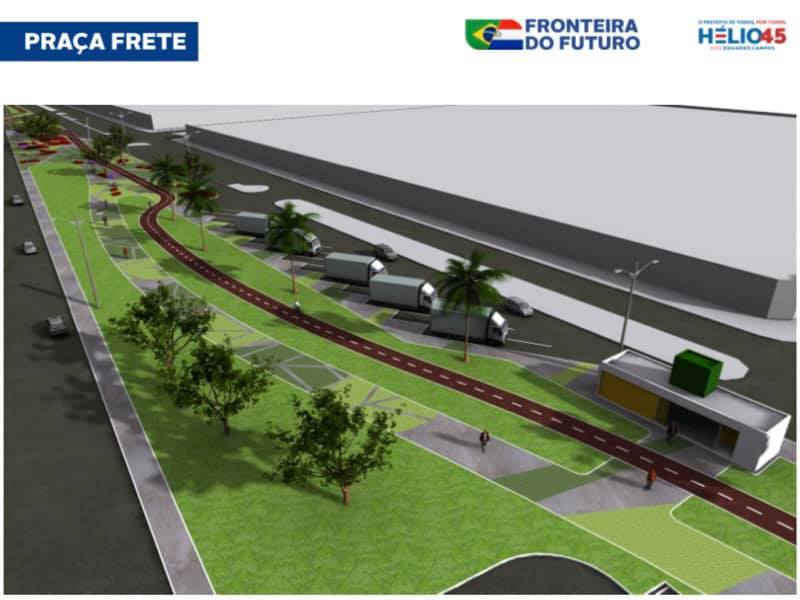 Prefeito Hélio Peluffo anuncia revitalização da Linha Internacional 1