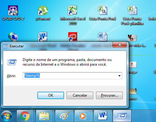 Limpe seu computador usando a função executar no Windows