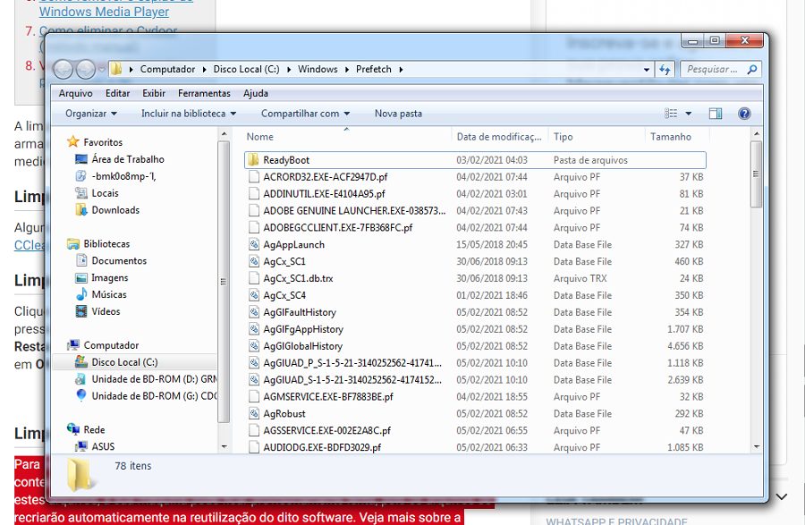 Limpe seu computador usando a função executar no Windows 3
