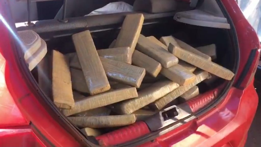 DEFRON, ao realizar diligências em Ponta Porã apreende 130 quilos de maconha