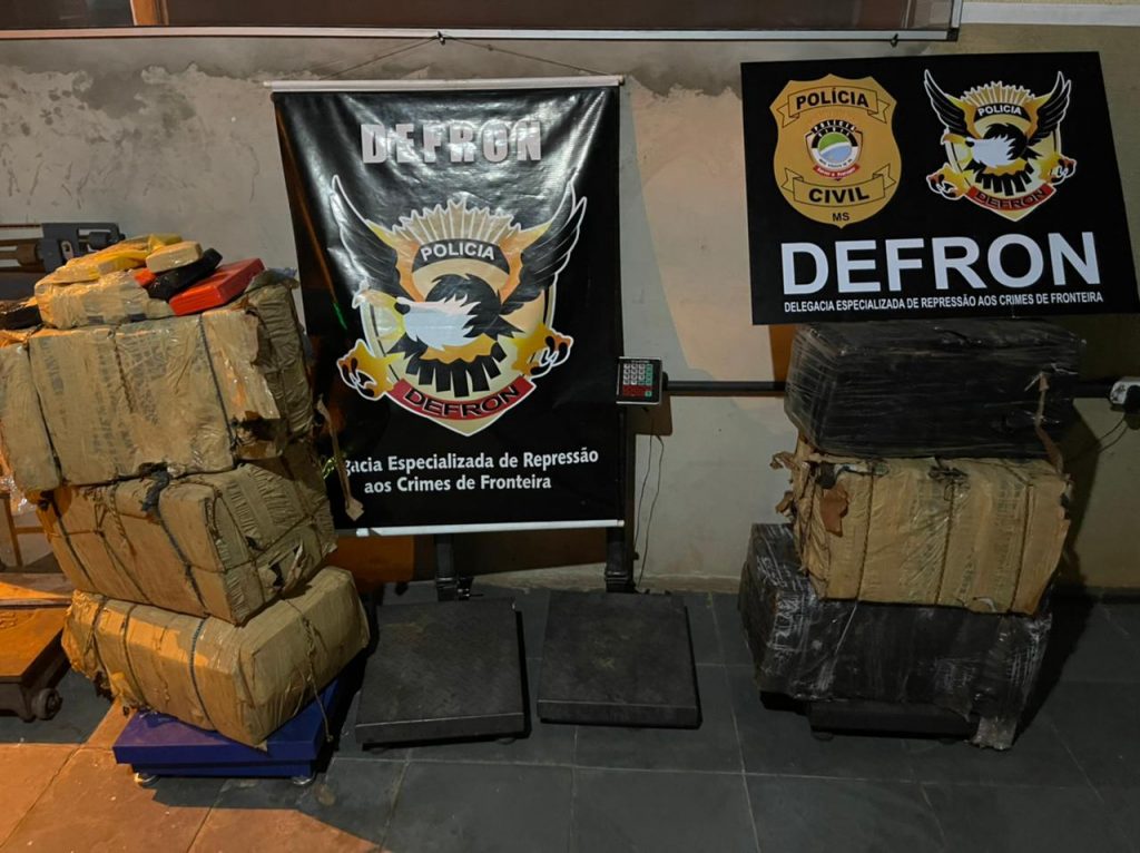 DEFRON, apreende 300 quilos de maconha que seriam destinados a abastecer pontos de venda de drogas