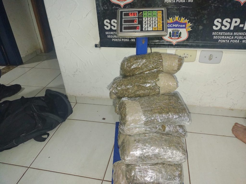 GCMFRON apreende veículo carregado de maconha e haxixe
