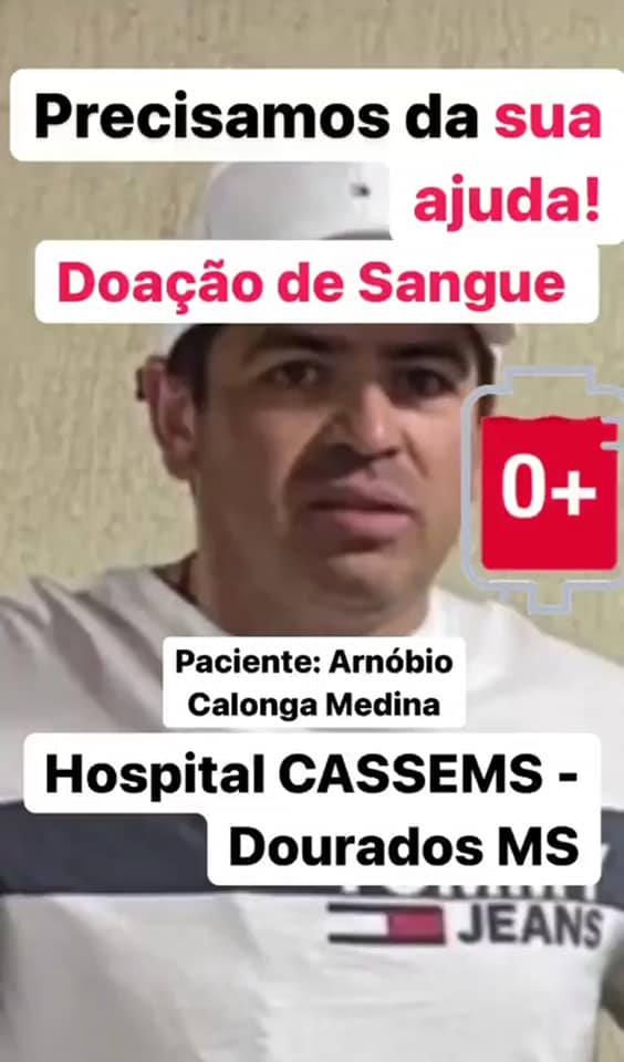 Informamos com imenso pesar o falecimento de Arnobio Calonga Medina
