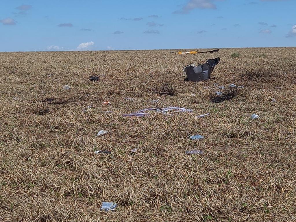 AGORA: Helicóptero cai na área da Fazenda Jotabasso em Ponta Porã 2