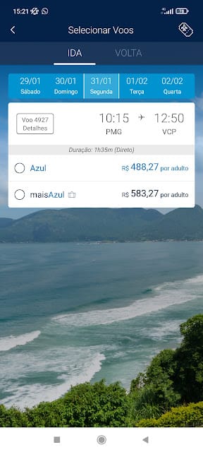 Azul inicia operações em Ponta Porã no dia 31/01/2022