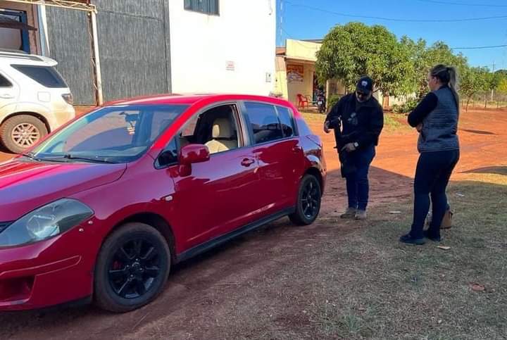 Carro com placas brasileira é apreendido com metralhadora em Pedro Juan Caballero no Paraguai 1