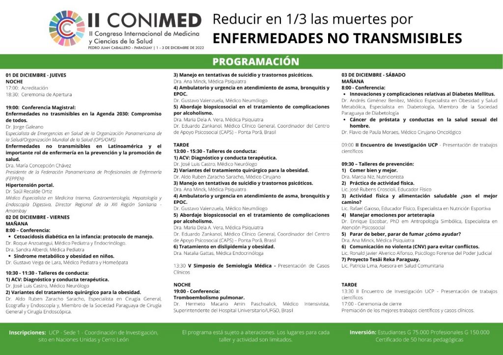 UCP realiza segundo Congresso Internacional de Medicina e Ciências da Saúde