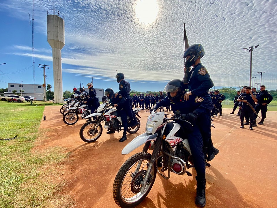 Grupo Lince faz treinamento tático motorizado em Assunção (PY)