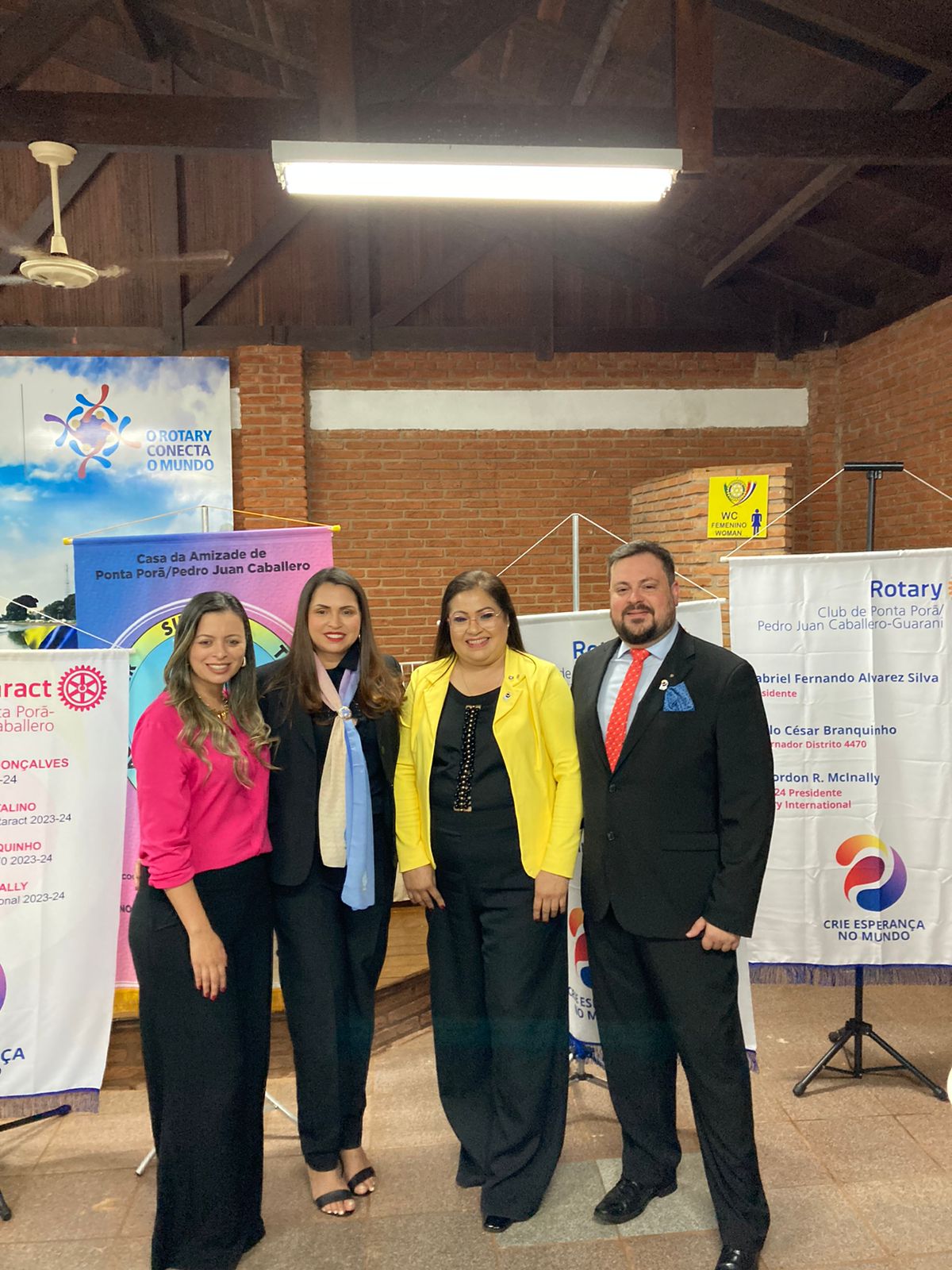 Conselho Diretor 23/24 do Rotary PP/PJC, Guarany e Casa da Amizade foram empossados