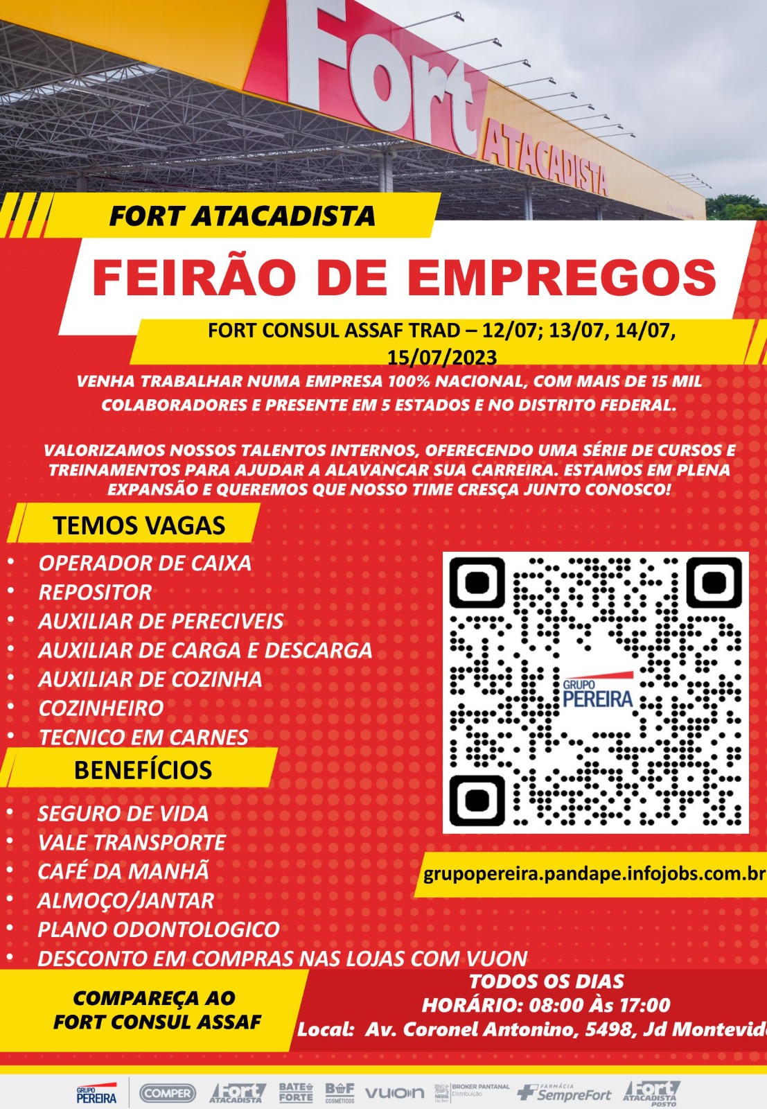 Feirão oferece mais de 60 vagas de emprego para profissionais sem experiência 