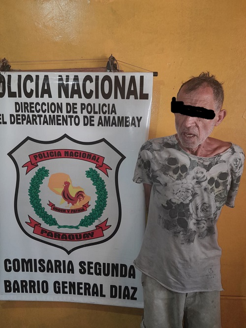 Homem Aranha "cai nas teias da polícia " é preso e identificado como autor do homicídio recente em Arroyo Punta Vacapí