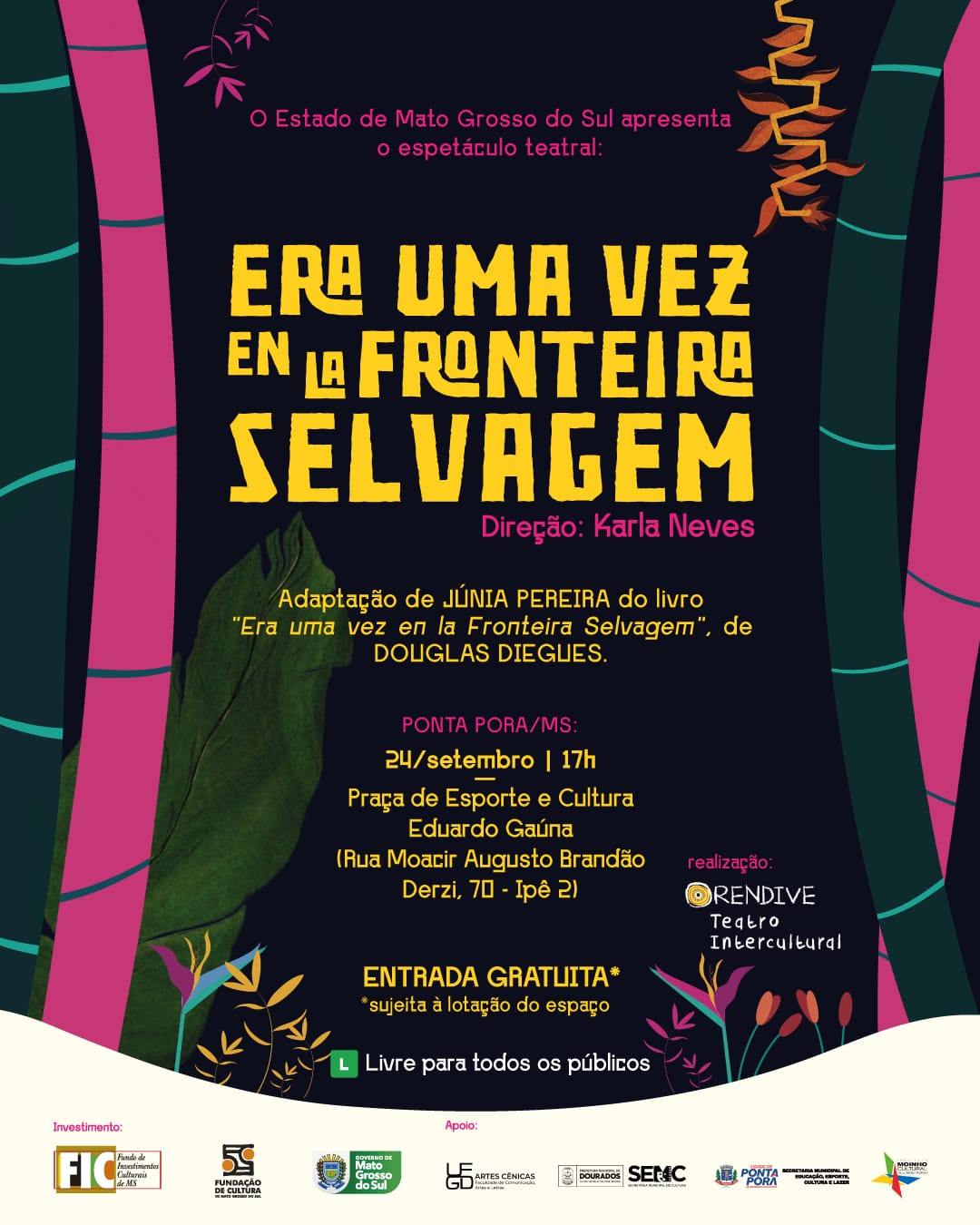 Grupo teatral de Dourados estreia espetáculo com entrada gratuita em Ponta Porã Grupo teatral de Dourados estreia espetáculo com entrada gratuita em Ponta Porã