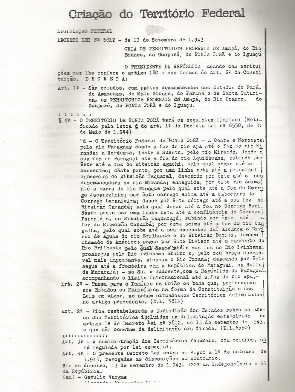 80 ANOS DO TERRITÓRIO FEDERAL DE PONTA PORÃ 1943 - 1946. UM LEGADO PARA REGIÃO DE FRONTEIRA E NA HISTORIOGRAFIA NACIONAL 2
