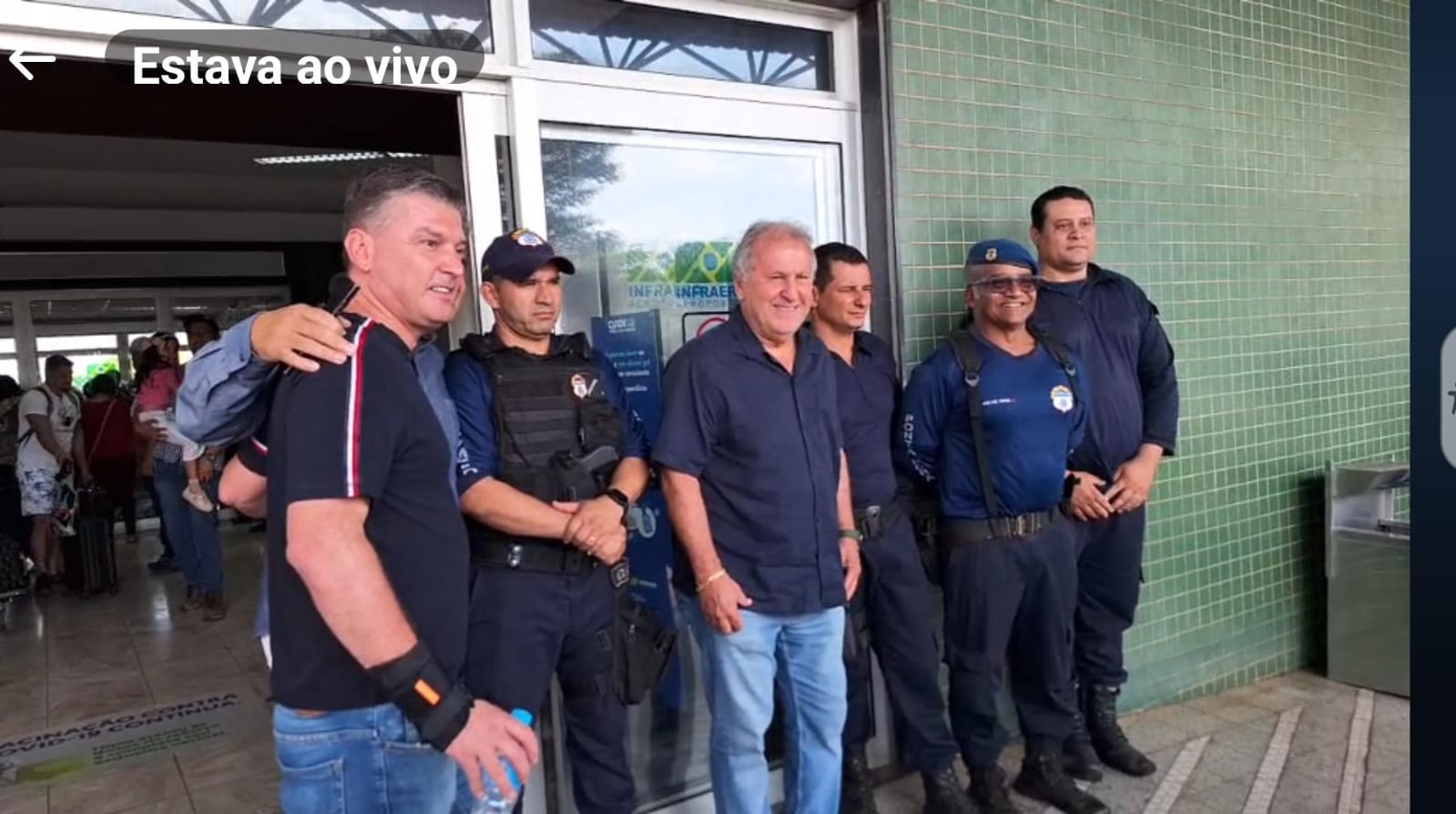 GCMFron atua na recepção e segurança do ex-jogador Zico no Aeroporto Internacional de Ponta Porã-MS 2