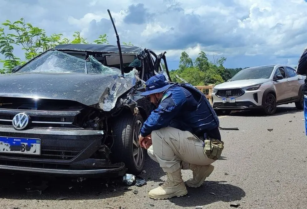 Jovem morre após acidente envolvendo quatro carros em rodovia de MS