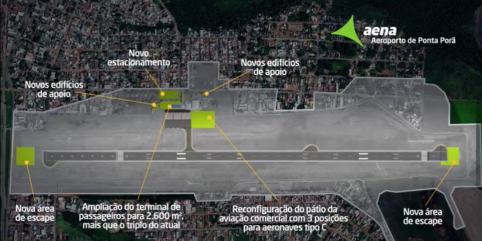 Aeroporto de Ponta Porã receberá ampliação e melhorias pela Aena Aeroporto de Ponta Porã receberá ampliação e melhorias pela Aena