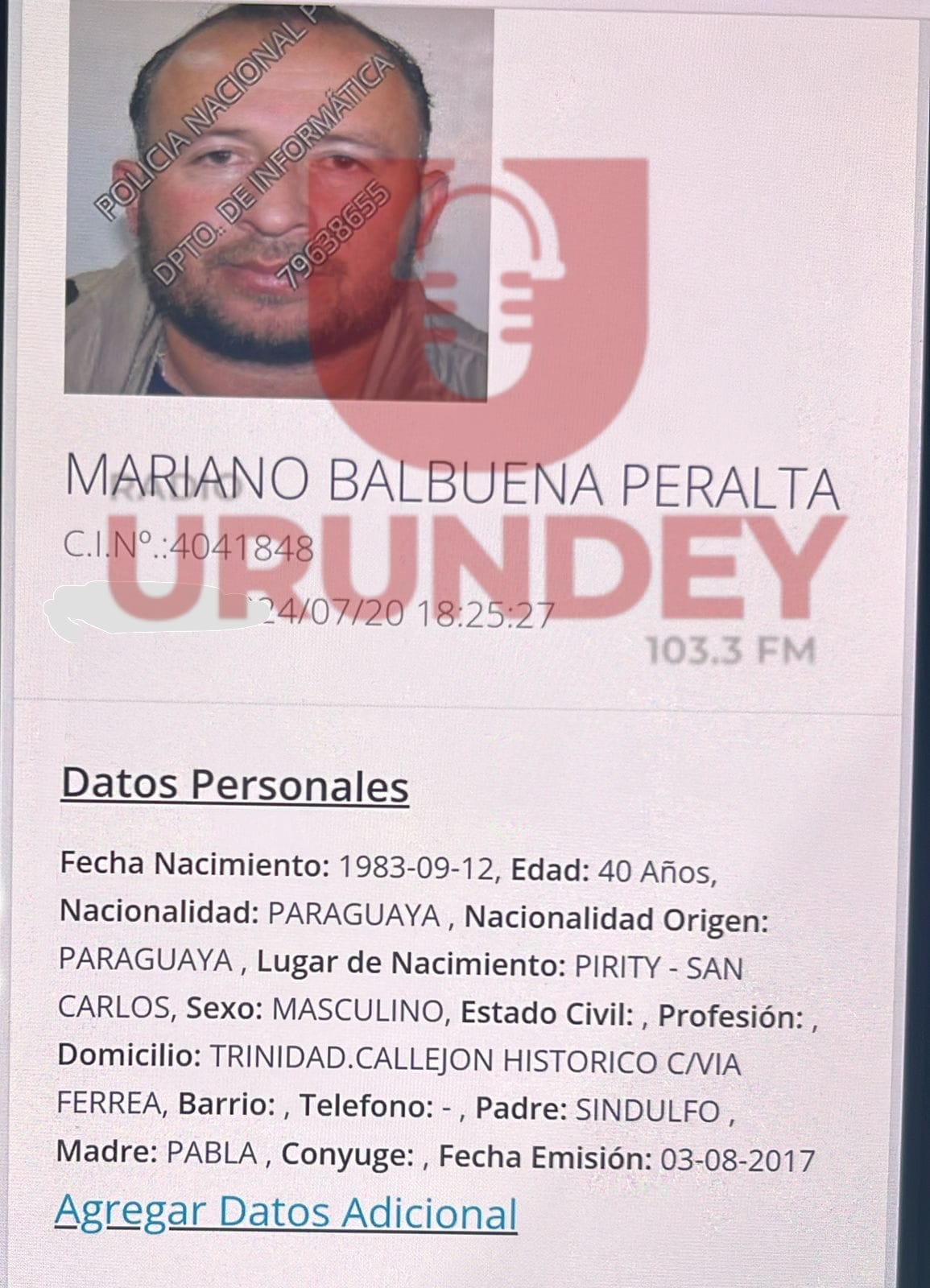 Confronto Fatal em Pedro Juan Caballero (PY), suposto Sicário é Abatido por Policial