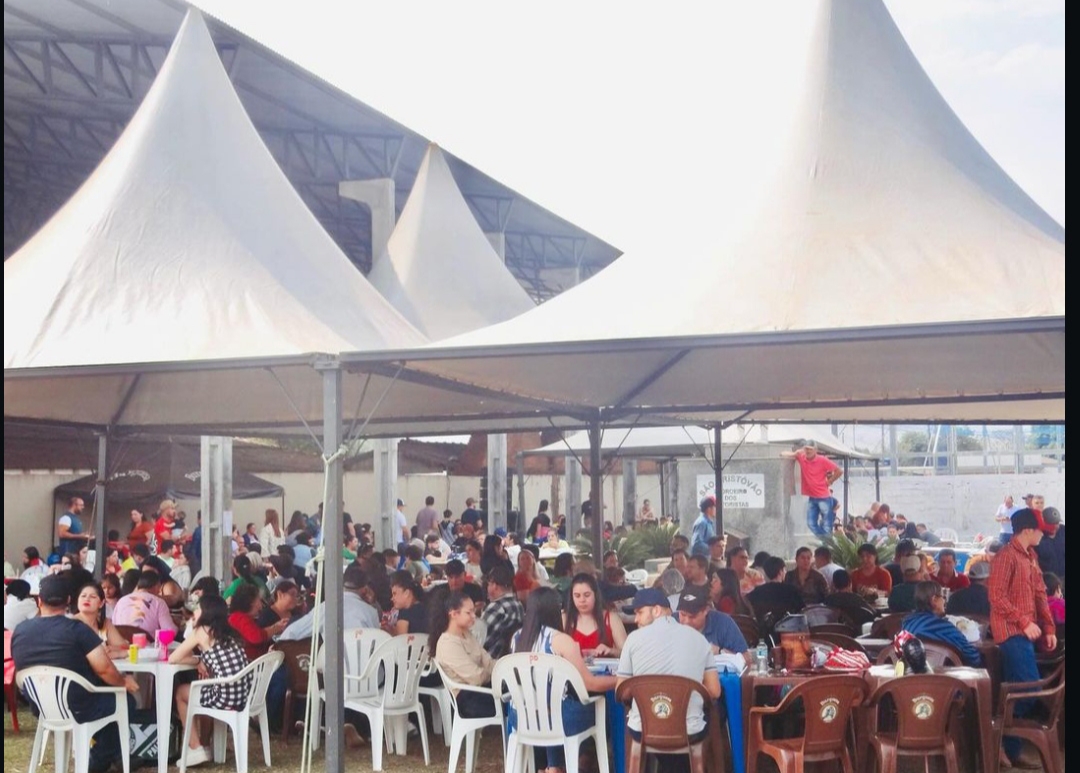 Carreata de São Cristóvão atrai multidão em Sanga Puitã