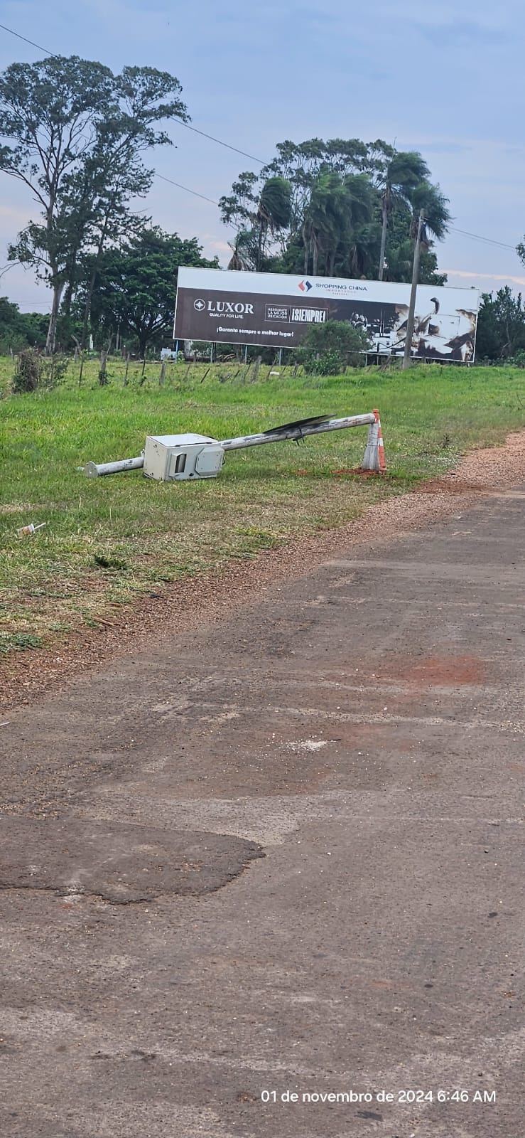Vândalos “arrancam” radares instalados há uma semana na rodovia MS 164 em Ponta Porã
