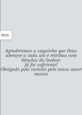 Nota de Agradecimento - Família de Moisés Santiago 1