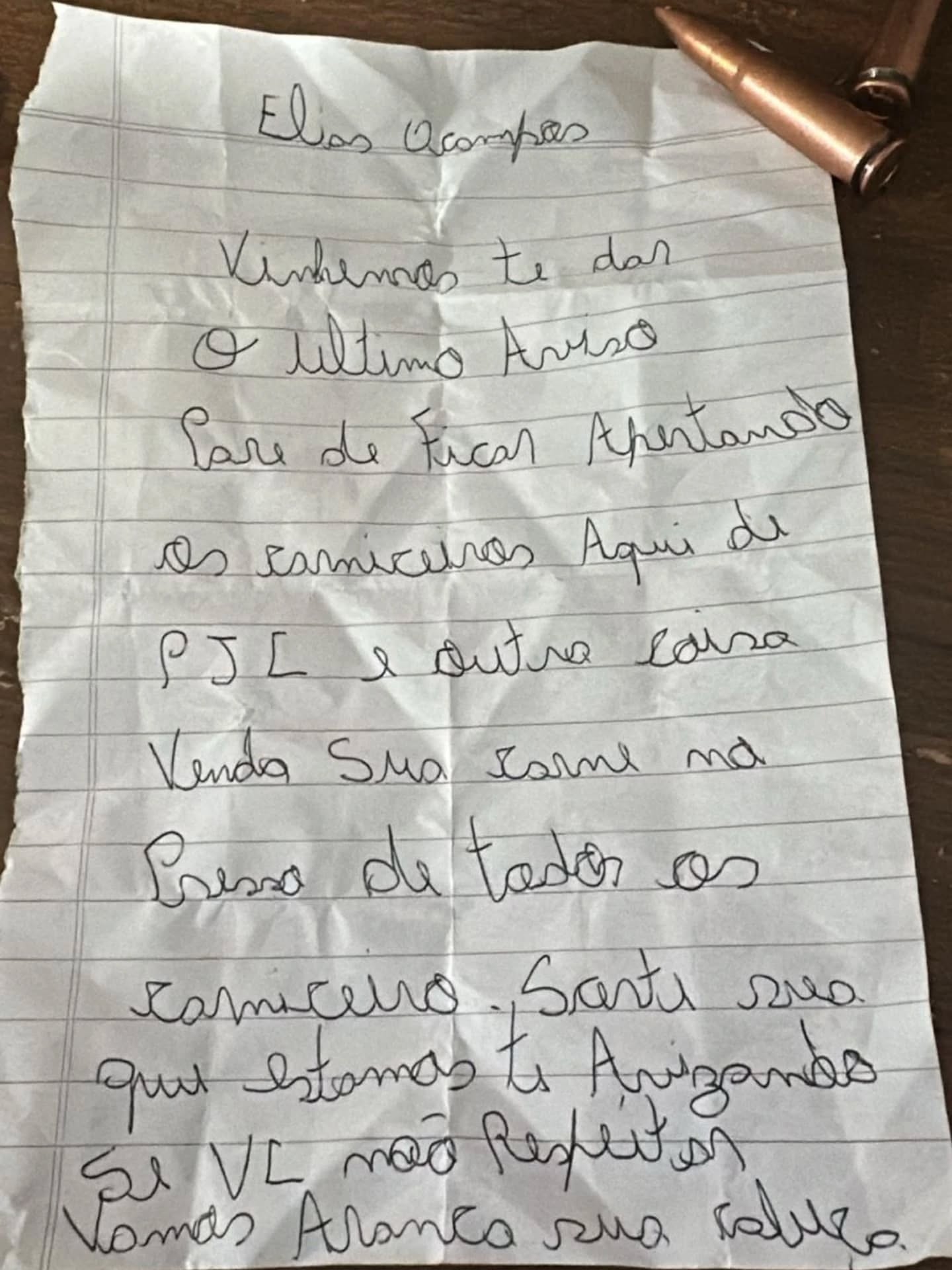Pedro Juan Caballero: panfleto com ameaça é deixado em frente a distribuidora de carnes