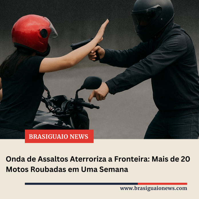 Onda de Assaltos Aterroriza a Fronteira Mais de 20 Motos Roubadas em Uma Semana