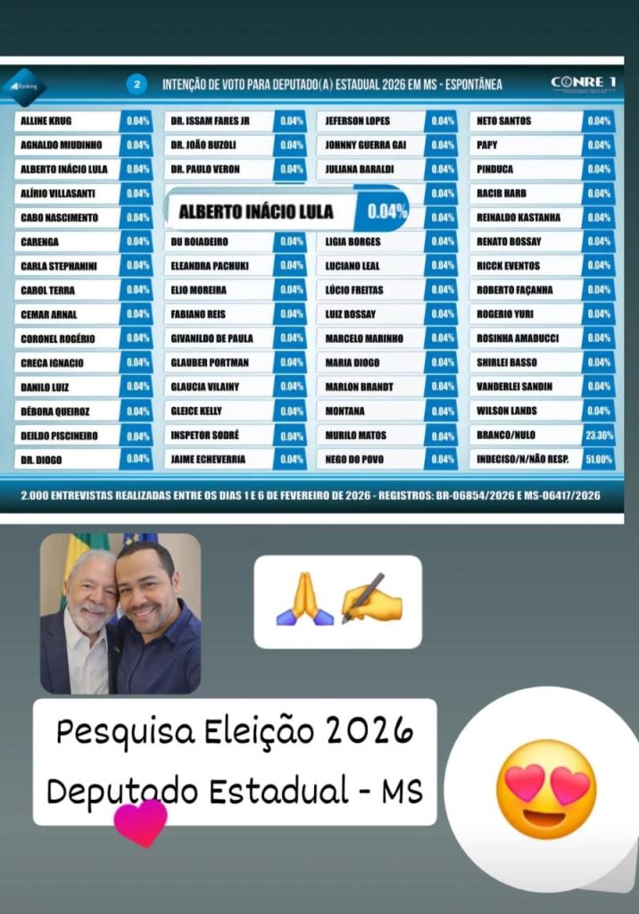 De Ponta Porã para a ALEMS: sobrinho de Lula desponta como aposta do PT em MS para 2026