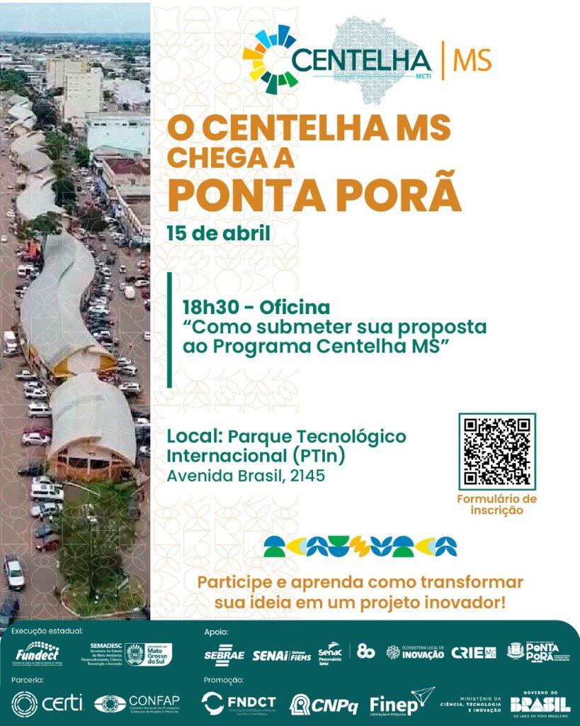Ponta Porã realiza oficina para orientar empreendedores sobre o Programa Centelha