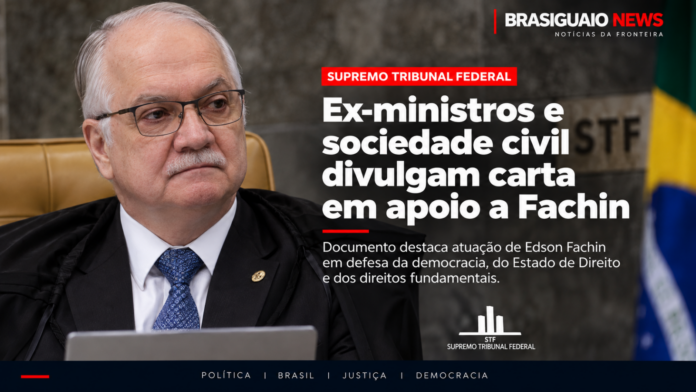 Ex-ministros e representantes da sociedade civil divulgam carta em apoio a Edson Fachin no STF