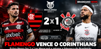 Flamengo vence Corinthians por 2 a 1 no Maracanã pelo Brasileirão 2026