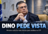 Flávio Dino pede vista e suspende julgamento no STF sobre casos de Moraes e Mendonça Ministro Flávio Dino pede vista durante julgamento no Supremo Tribunal Federal