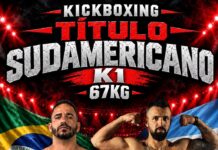 Jeová Evanilson vai à Argentina em busca do título sul-americano de Kickboxing Cartaz da luta entre Jeová Evanilson e Nicolás Potente pelo título sul-americano de Kickboxing K1 até 67 kg em Córdoba, Argentina