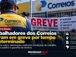 Trabalhadores dos Correios entram em greve por tempo indeterminado em todo o Brasil