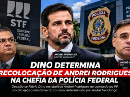 Flávio Dino reconduz Andrei Rodrigues à direção-geral da Polícia Federal