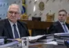 Edson Fachin e André Mendonça durante crise institucional no STF
