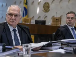 Edson Fachin e André Mendonça durante crise institucional no STF