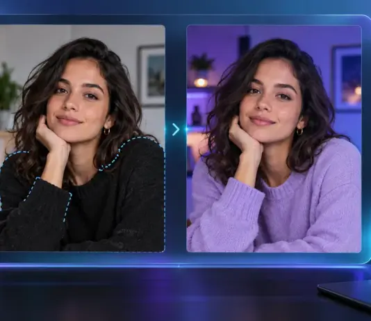 GPT Image 2.5 em comparação ilustrativa de fotografia antes e depois da edição