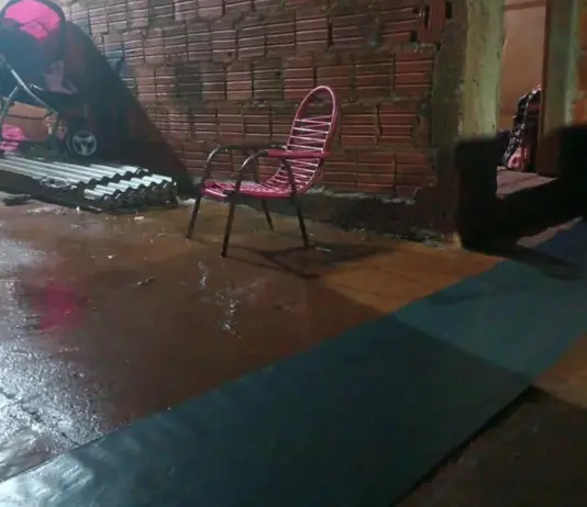 Temporal em Ponta Porã; forte chuva deixa bairros sem energia neste domingo