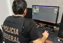 Imagem da Polícia Federal sobre a Operação Backbone, que investiga controle ilegal de internet por facção criminosa no Rio de Janeiro