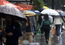 Imagem de capa da notícia sobre previsão de chuvas fortes no Centro-Oeste e Sudeste.