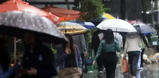 Imagem de capa da notícia sobre previsão de chuvas fortes no Centro-Oeste e Sudeste.